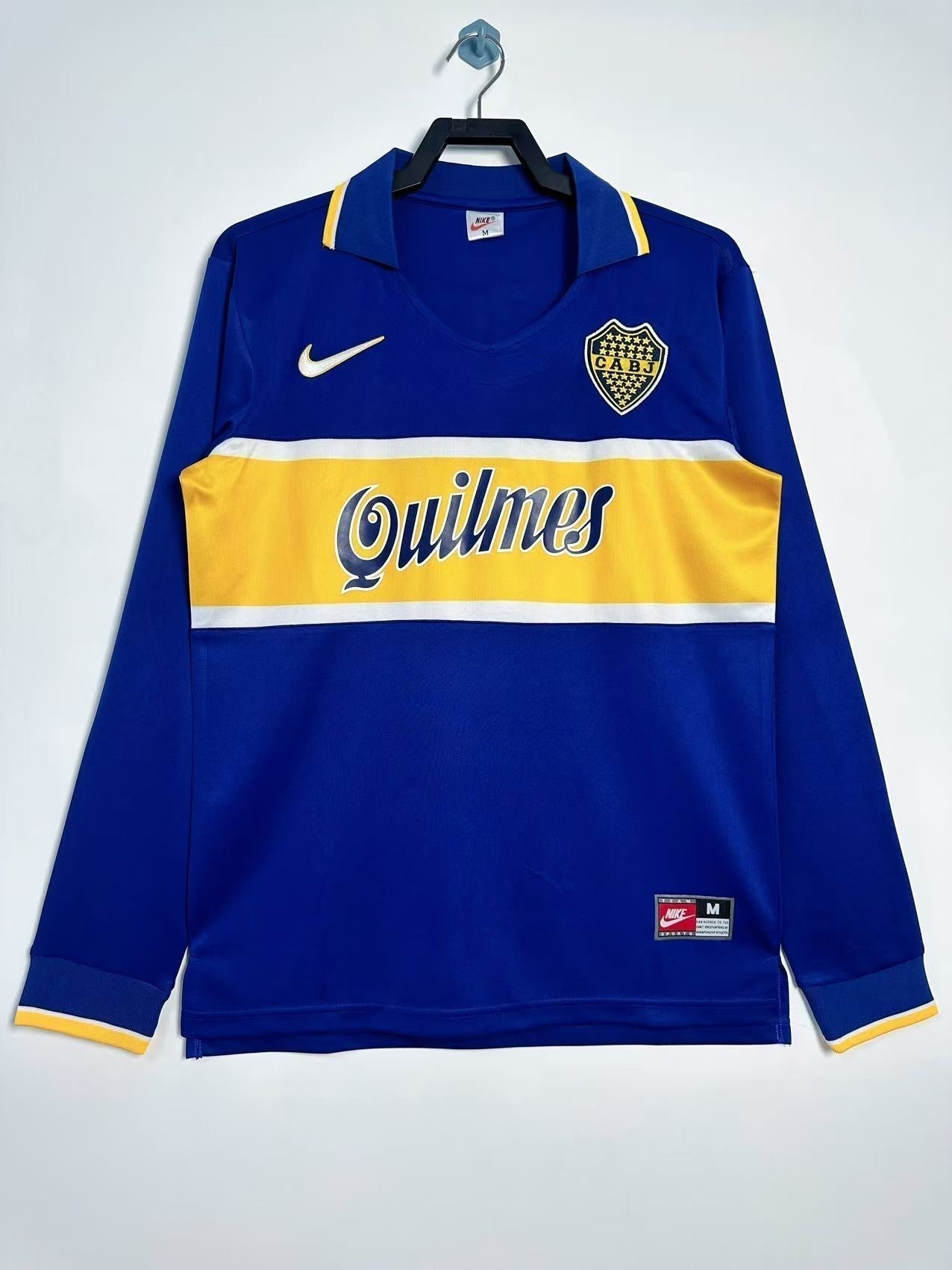 Boca Juniors 1996/97 Home Retro Shirt - Long Sleeve