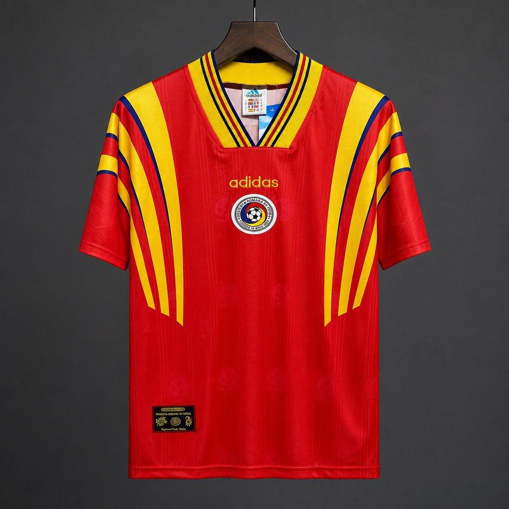 Romania 1996 Home Retro Shirt