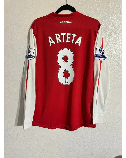 Arsenal 10/11 Home Retro Shirt - Mikel Arteta #8 (+Patches)
