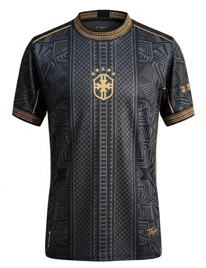 Brazil 2026/27 Conceptual Fan Jersey - Black/Gold