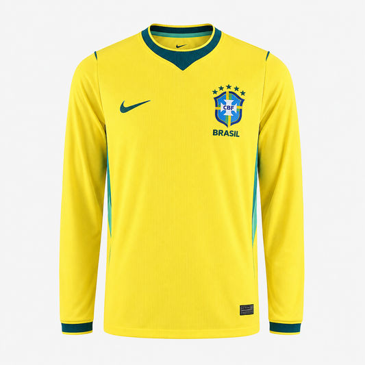 Brazil 2026/27 Home Long Sleeve Jersey - Fan Version