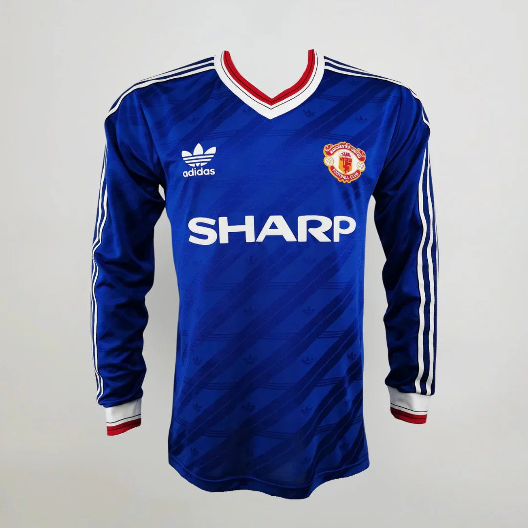 Manchester United 1986/87 Away Long Sleeve Retro Shirt