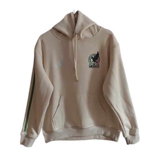 Mexico 2026/27 Team Hoodie - Beige/Green