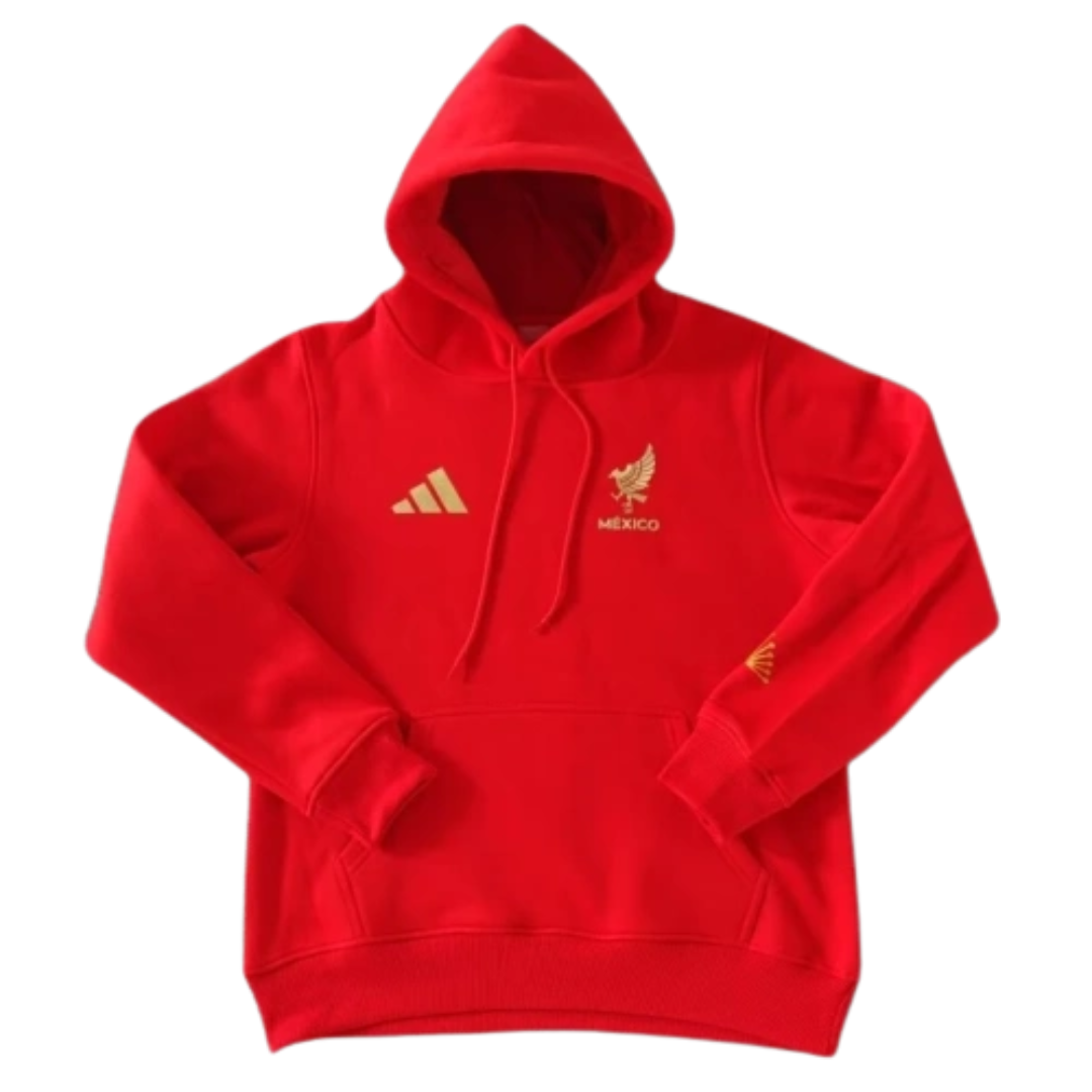 Mexico 2025/26 Team Hoodie - Red/Gold