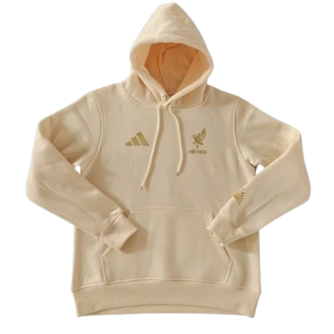 Mexico 2025/26 Team Hoodie - Beige/Gold