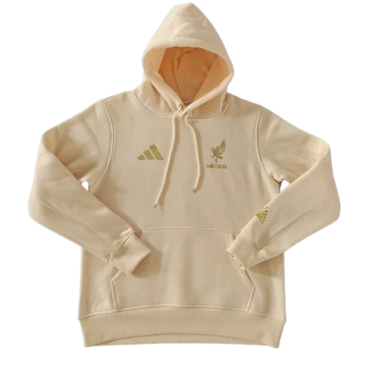 Mexico 2025/26 Team Hoodie - Beige/Gold