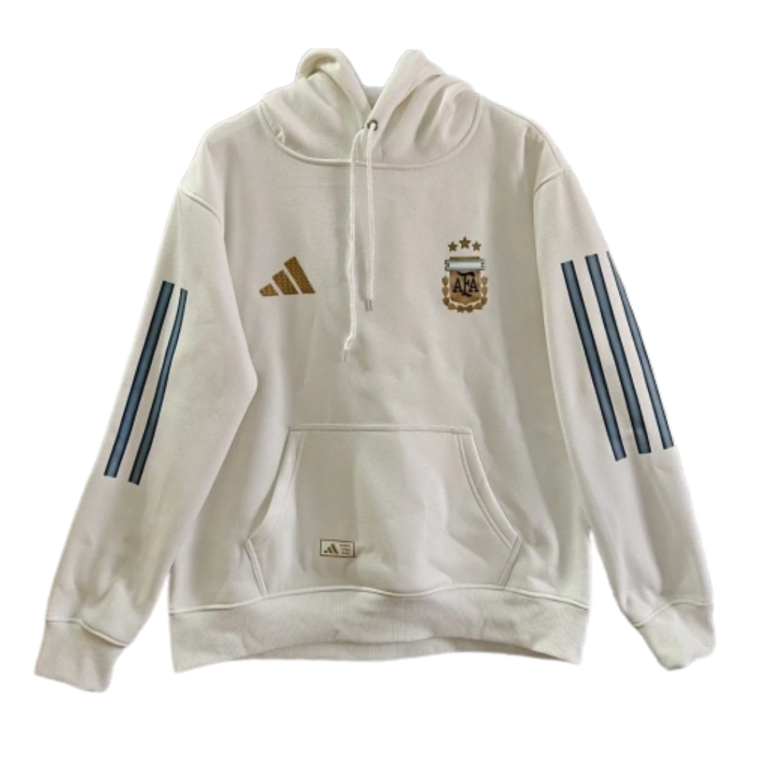 Argentina 2026/27 Team Hoodie - White/Light Blue