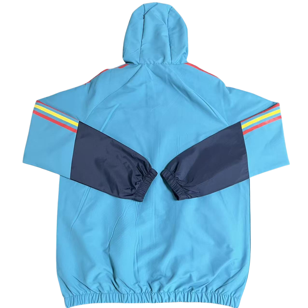 Argentina 2026 Windbreaker Jacket - Turquoise/Dark Blue