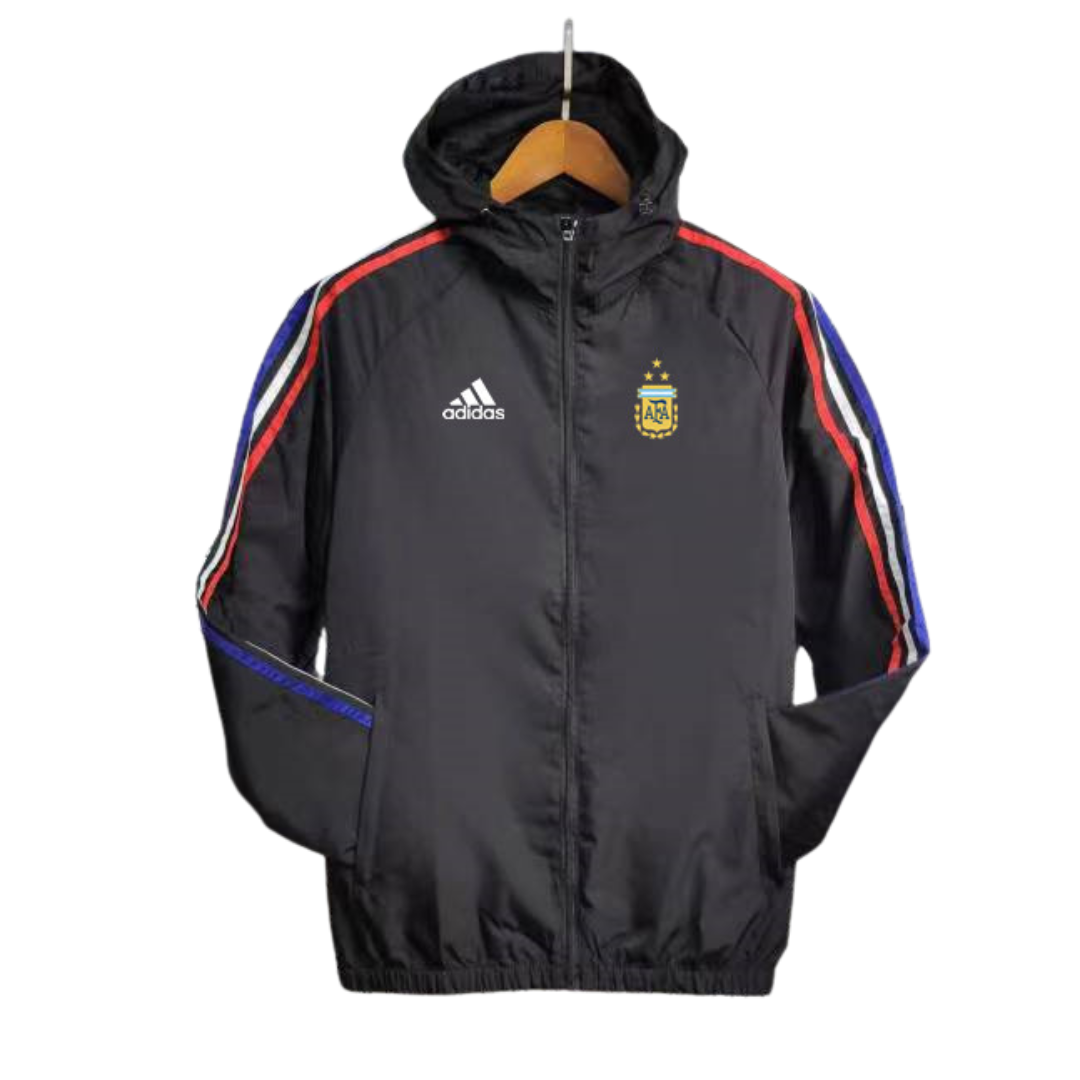 Argentina 2026 Windbreaker Jacket - Black/Blue/Red