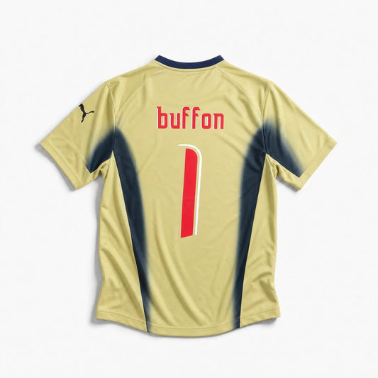 Italy 2006 Home Goalkeeper Retro Shirt - Buffon #1 (+Patches)