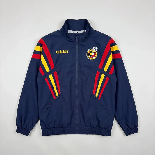 Spain 1996 Retro Windbreaker Jacket - Blue/Red