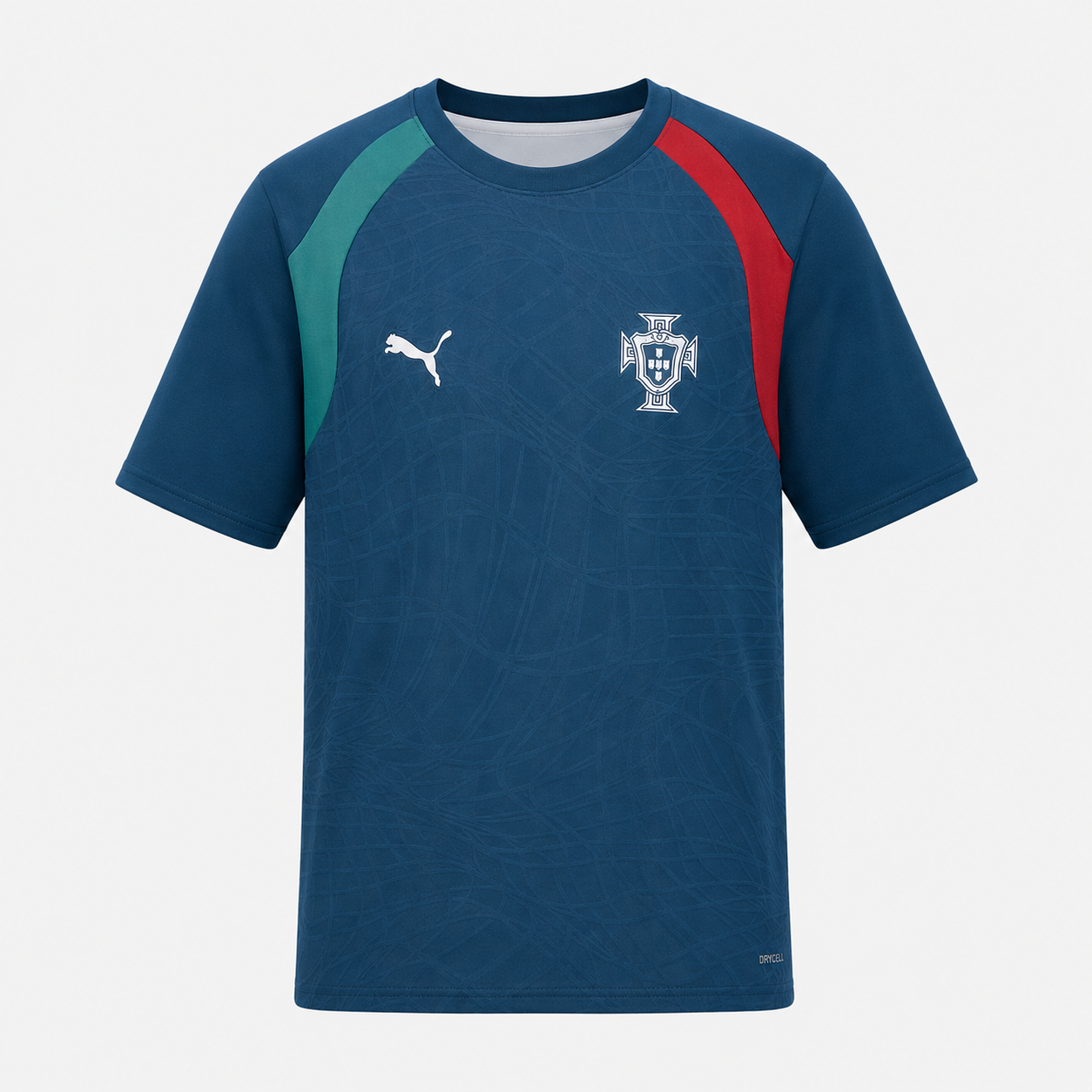 Portugal 2026 Pre-Match T-Shirt - Ocean Tropic/Silver