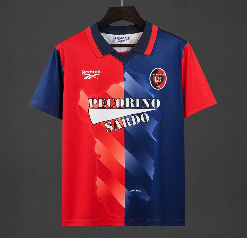 Cagliari Calcio 1996/97 Home Retro Shirt