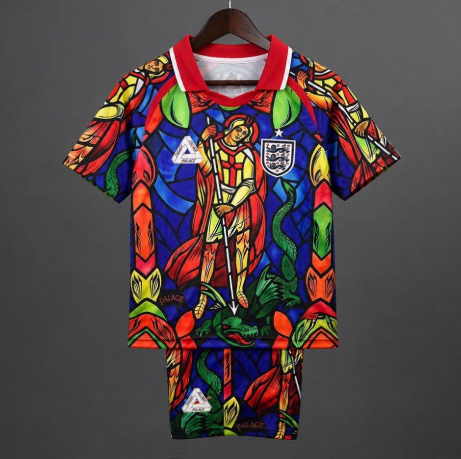 Palace Skateboards x England 2026 "St. George" Stained Glass Children's Home Jersey