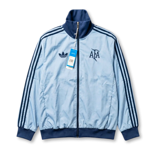 Argentina 2025/26 Windbreaker Jacket - Light Grey/Dark Blue
