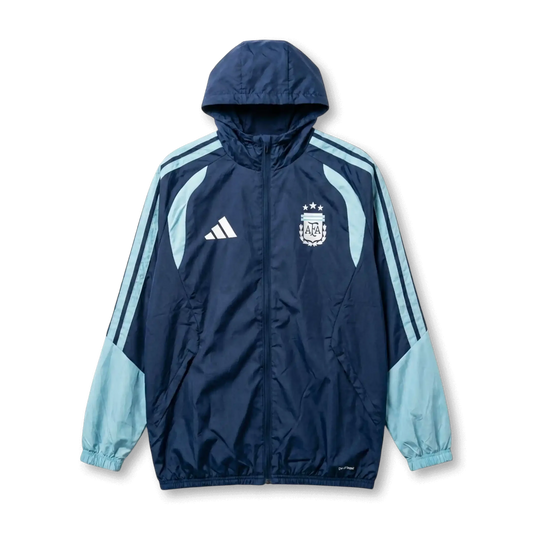 Argentina 2026 Windbreaker Jacket - Dark Blue/Light Blue