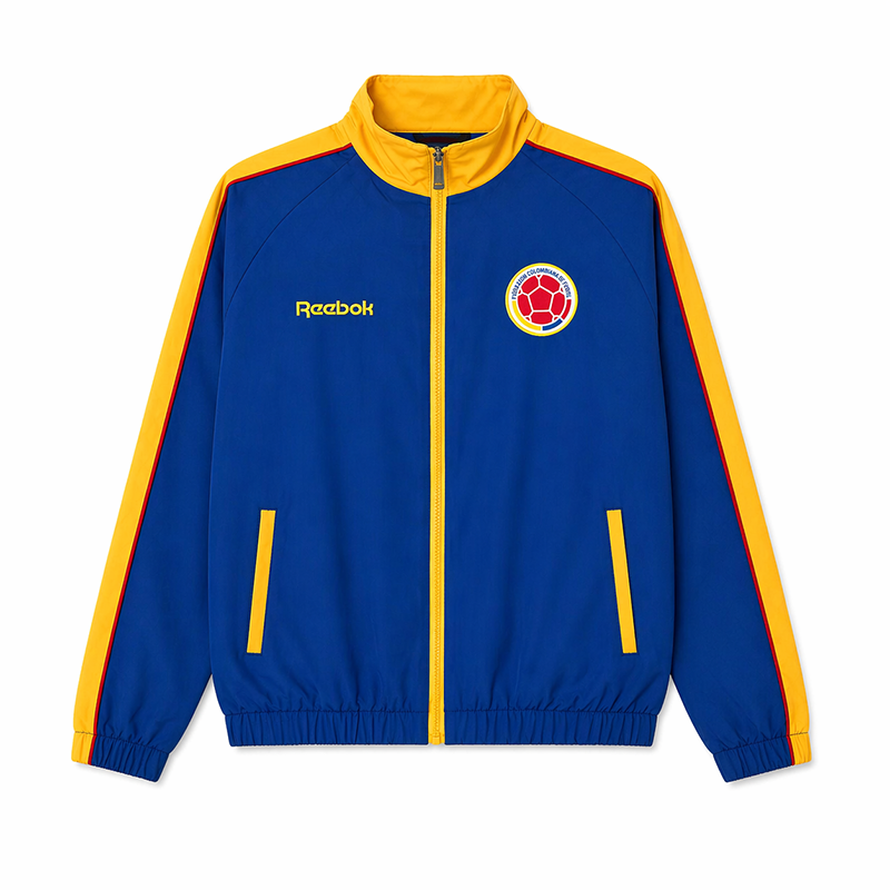 Colombia 2026 Windbreaker Jacket - Blue/Yellow