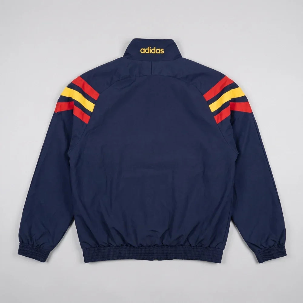 Spain 1996 Retro Windbreaker Jacket - Blue/Red