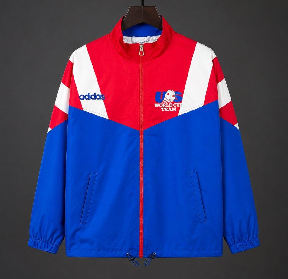 USA Retro 1994 Windbreaker Jacket - Blue/Red