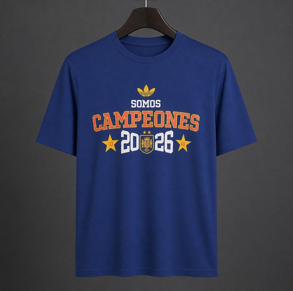 Spain 2026 World Cup Champion T-Shirt - Blue