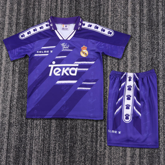Real Madrid 94/95 Children's Away Retro Set