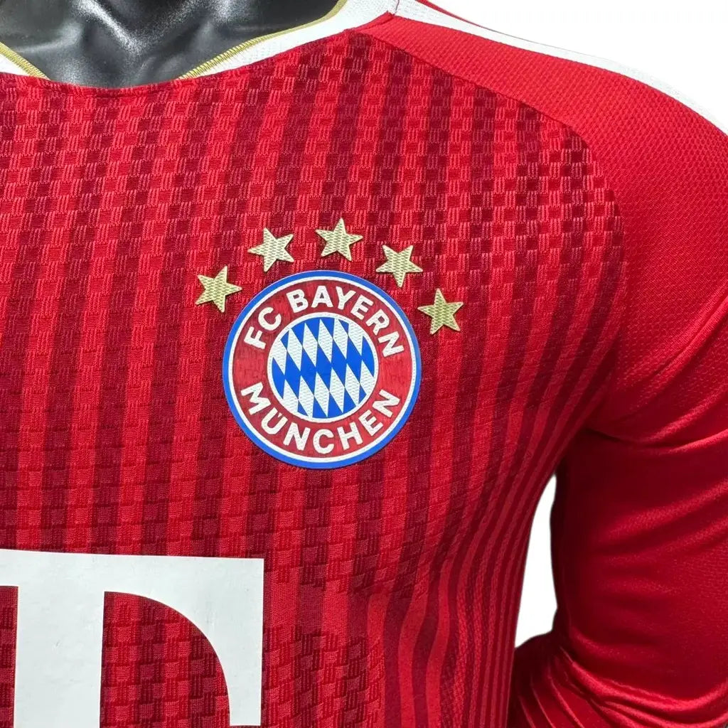 Bayern Munich 26/27 Home Long Sleeve Jersey - Player Version