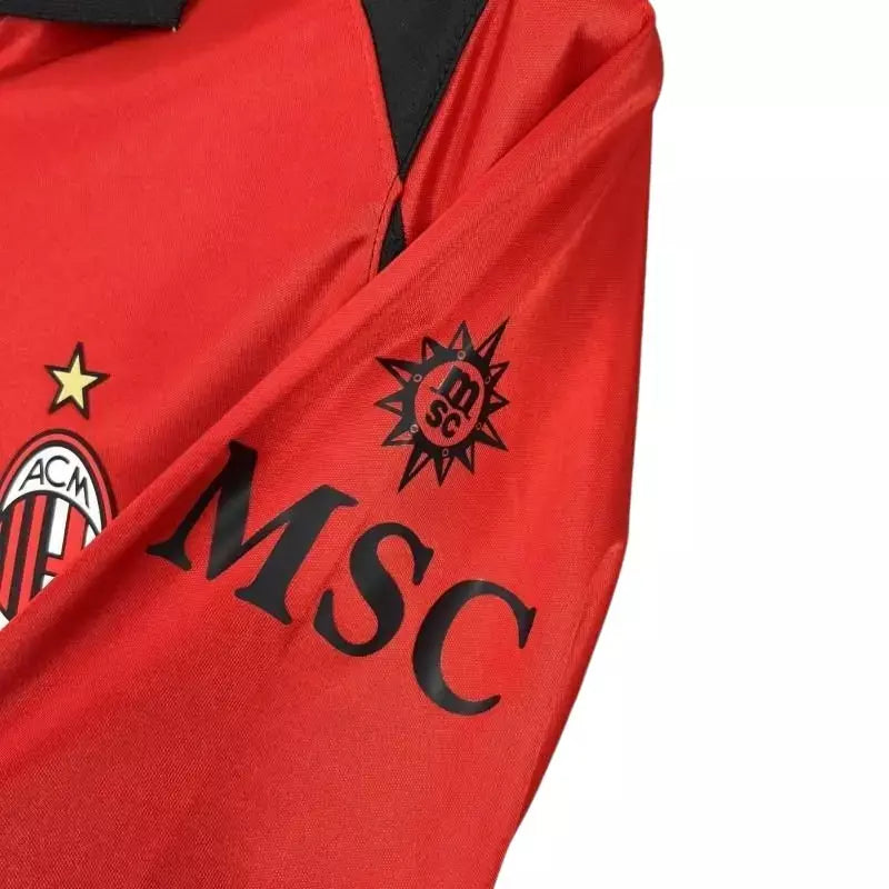 Milan x Slam Jam 26/27 Home Long Sleeve Jersey - Fan Version