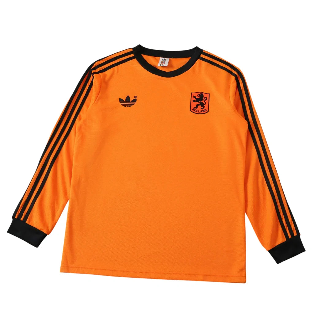 Netherlands 1980 Home Retro Shirt - Long Sleeve