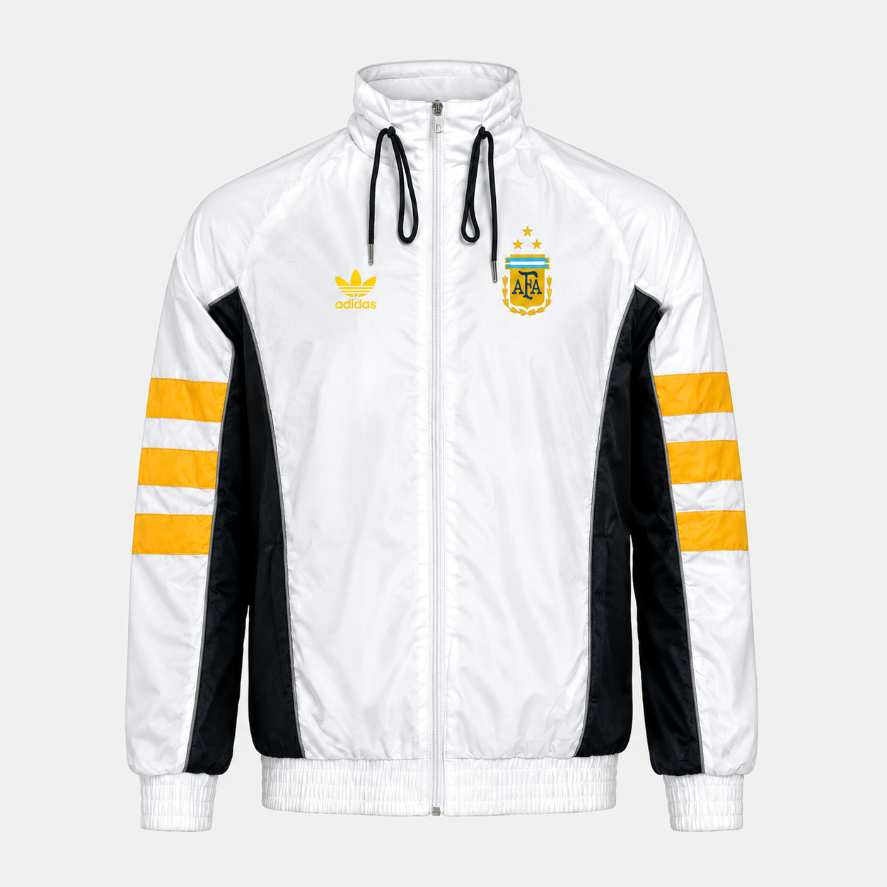 Argentina 2026 Windbreaker Jacket - White/Black/Yellow