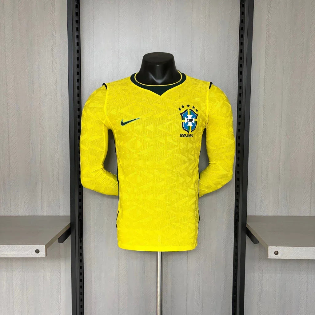 Brazil 2026/27 Home Long Sleeve Jersey - Player Version