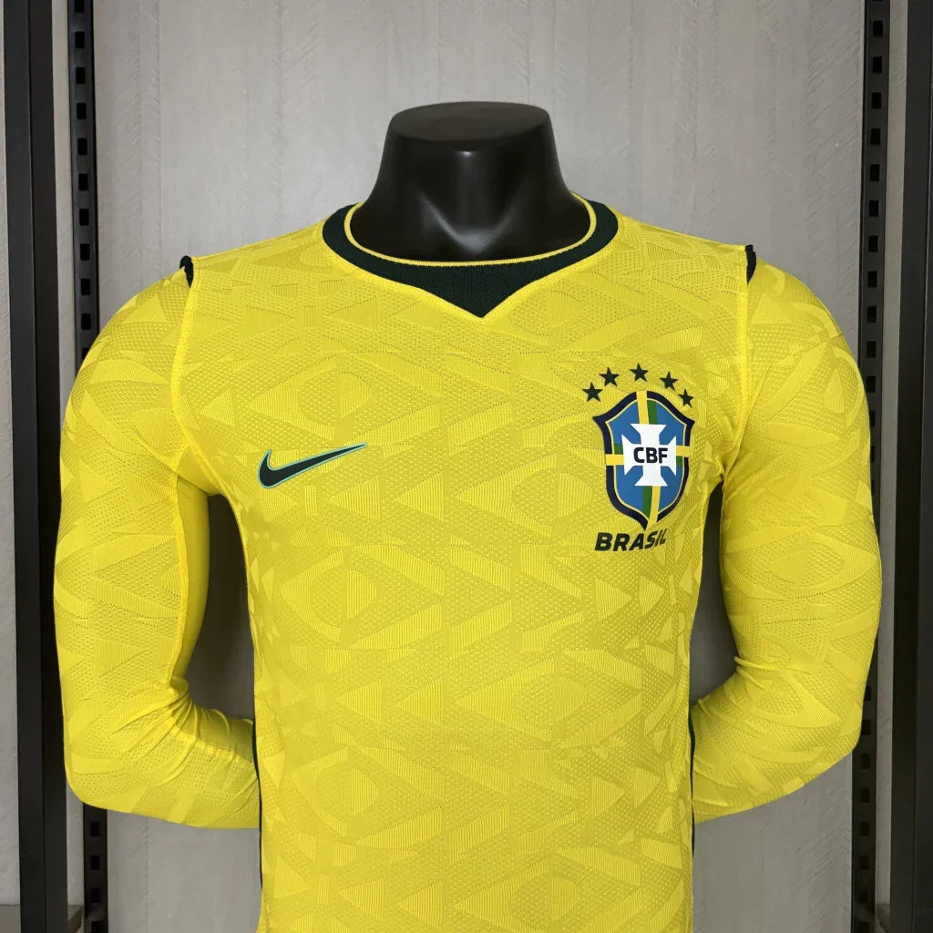 Brazil 2026/27 Home Long Sleeve Jersey - Player Version