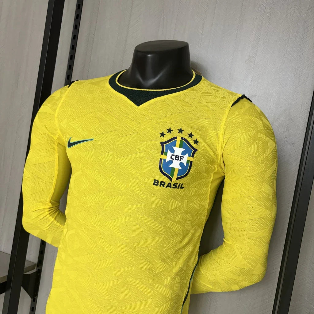 Brazil 2026/27 Home Long Sleeve Jersey - Player Version