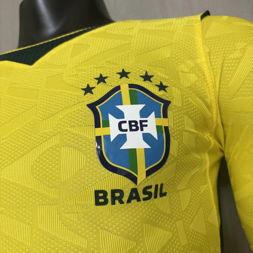 Brazil 2026/27 Home Long Sleeve Jersey - Player Version
