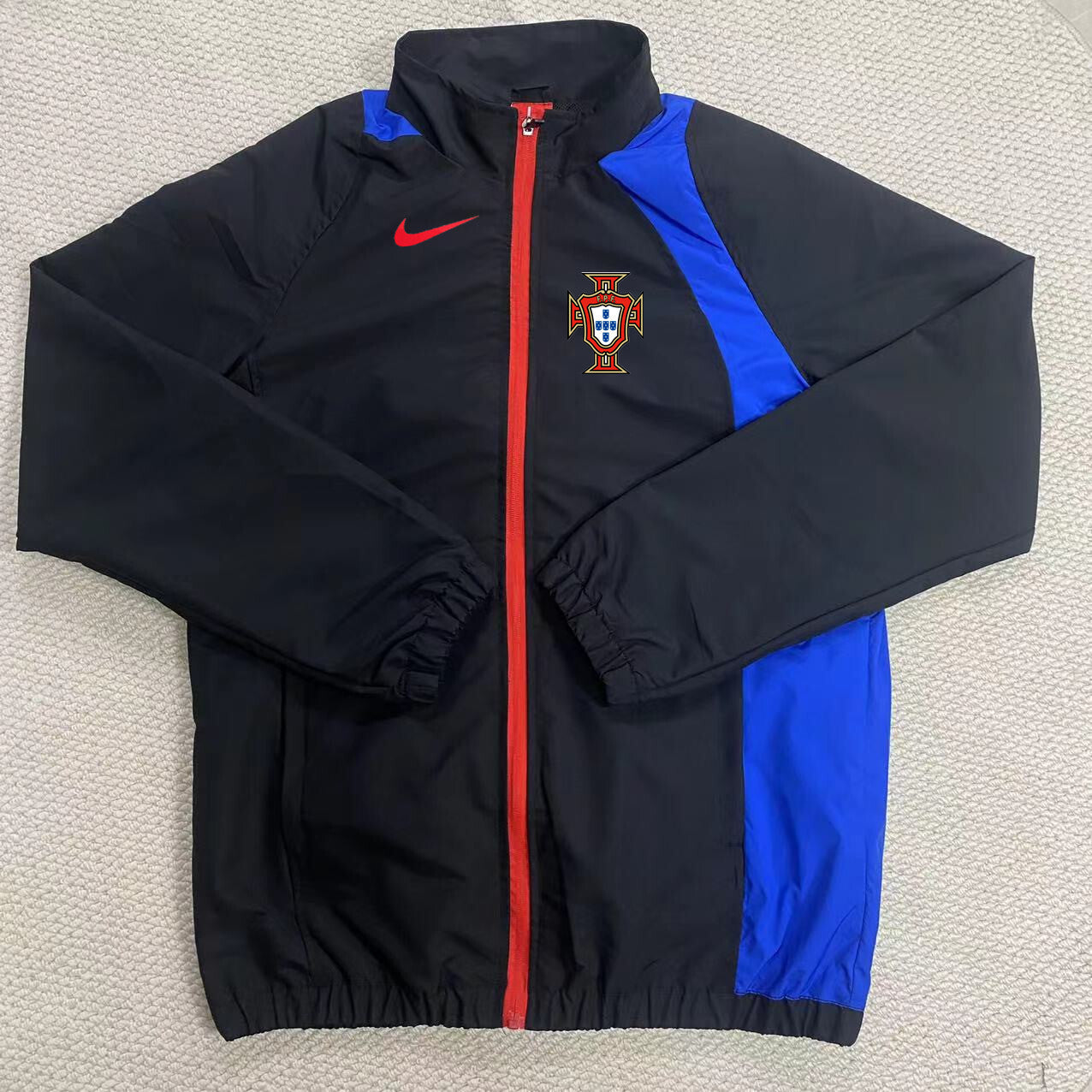 Portugal 2026 Windbreaker Jacket - Black/Blue