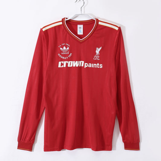 Liverpool 85/86 Home Retro Shirt - Long Sleeve