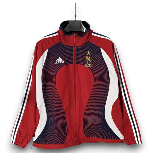 France 2006 Retro Windbreaker Jacket - Red