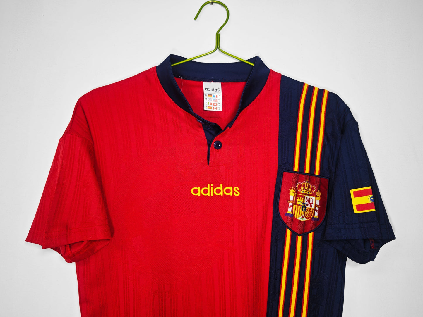 Spain 1996 Home Retro Shirt