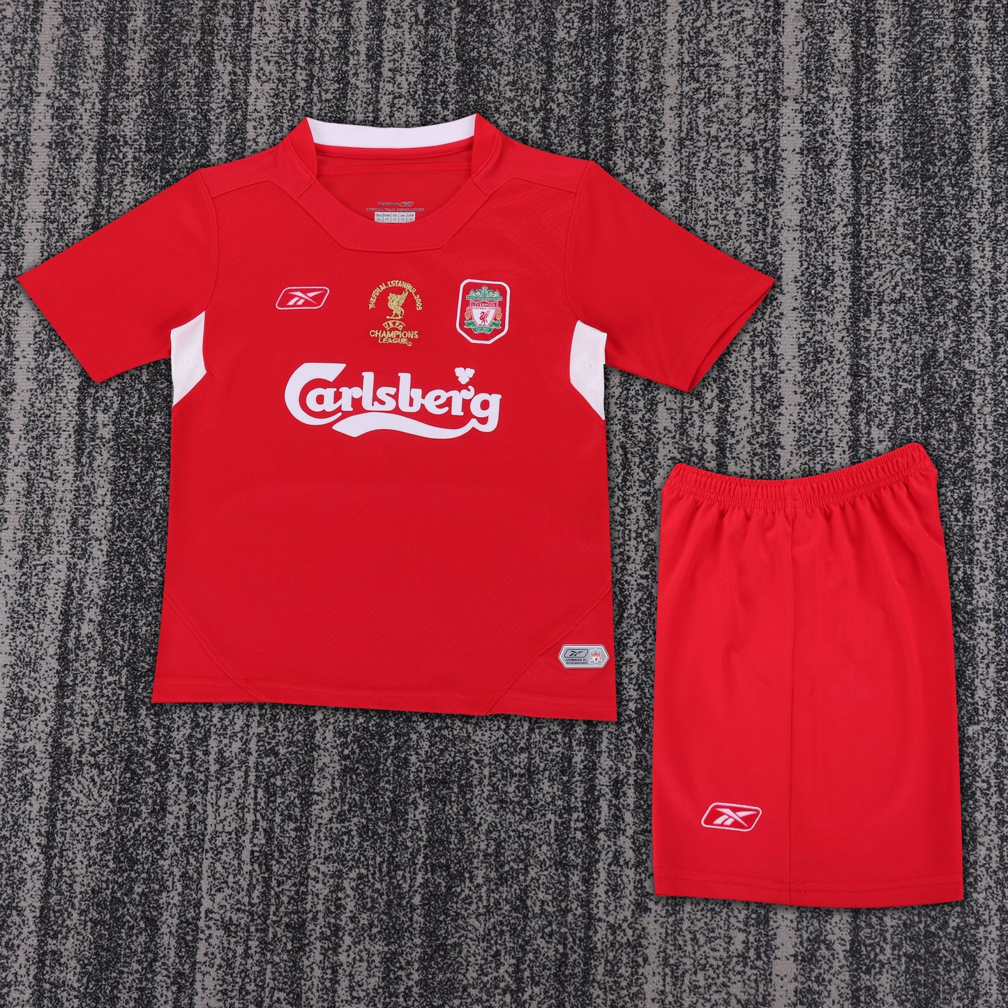 Liverpool 04/05 Children's UCL Home Retro Set
