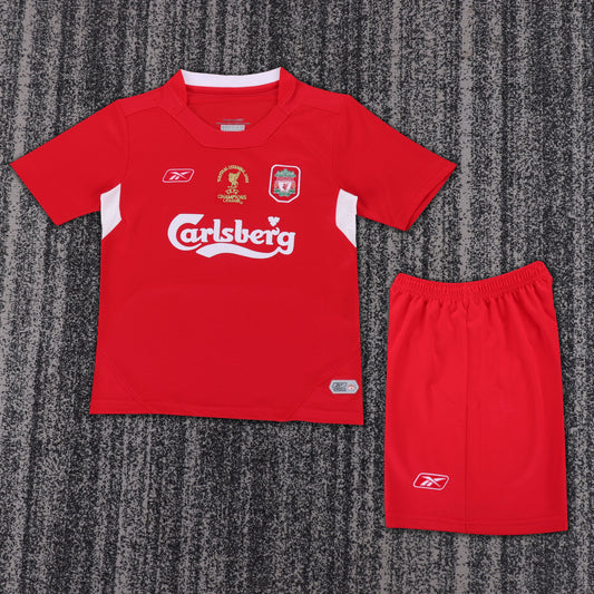 Liverpool 04/05 Children's UCL Home Retro Set