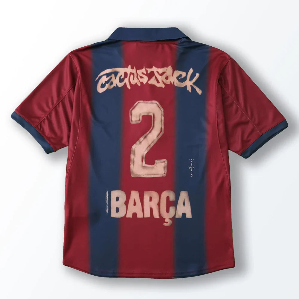 Barcelona x Travis Scott Skeletons Retrô 2000/01 Shirt