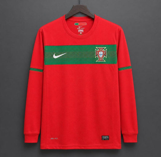 Portugal 2010 Home Retro Shirt - Long Sleeve