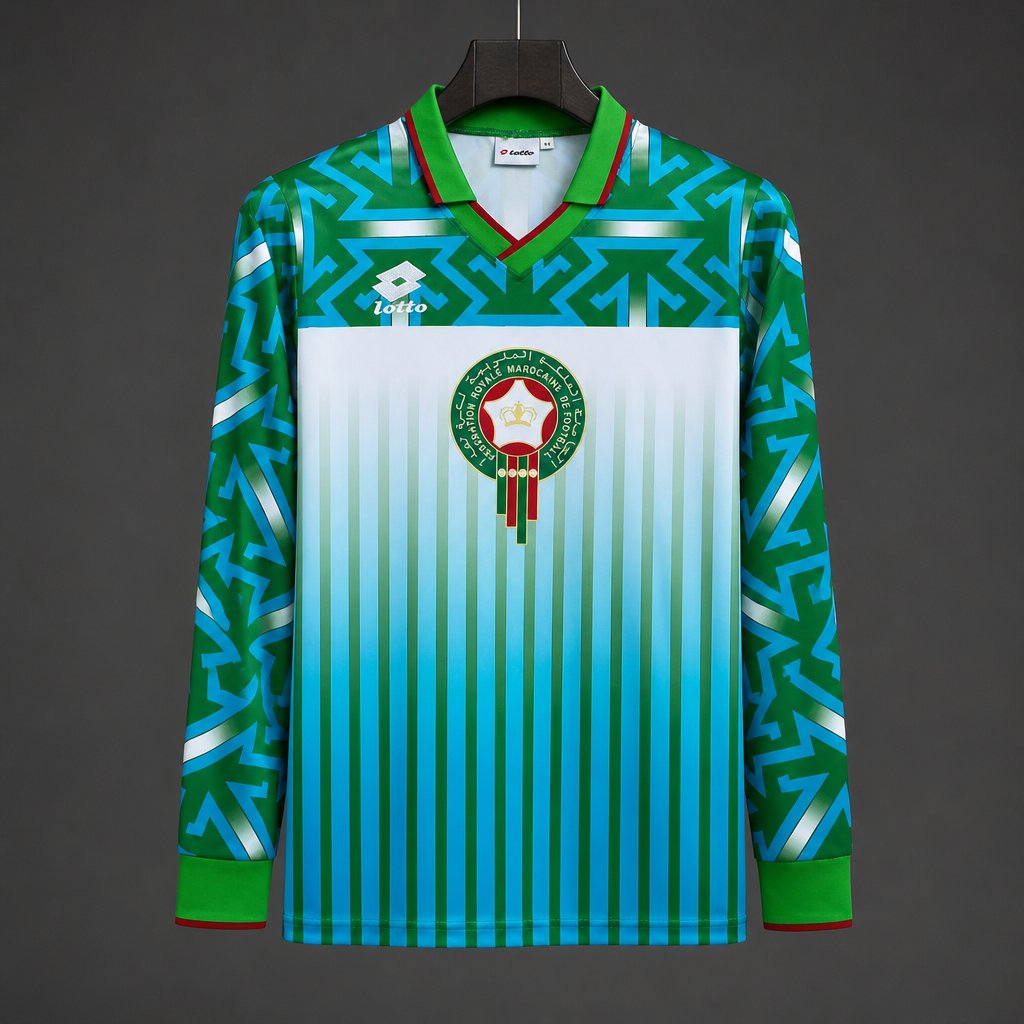 Morocco 1994 Away Retro Shirt - Long Sleeve
