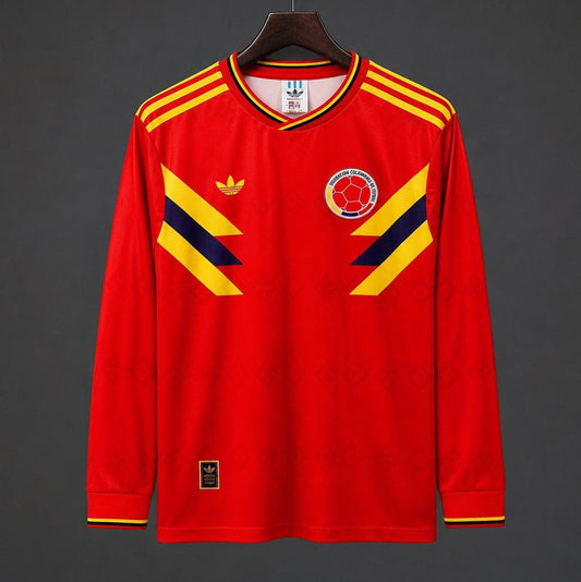 Colombia 1990 Retro Away Long Sleeve Jersey