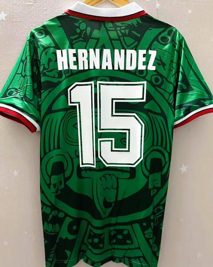 México 98/99 Home Retro Shirt - HERNANDEZ #15
