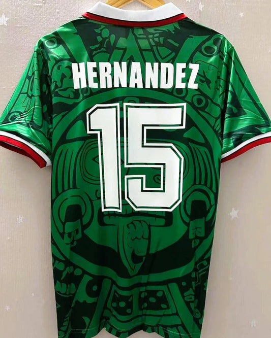 México 98/99 Home Retro Shirt - HERNANDEZ #15