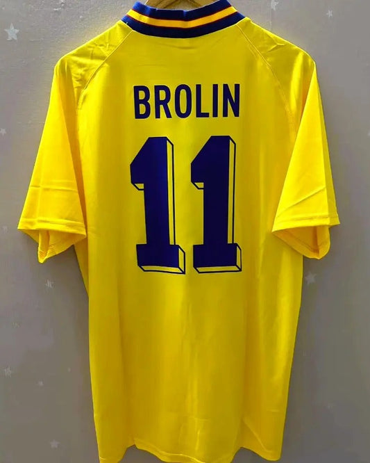 Sweden 94/95 Home Retro Shirt - BROLIN #11