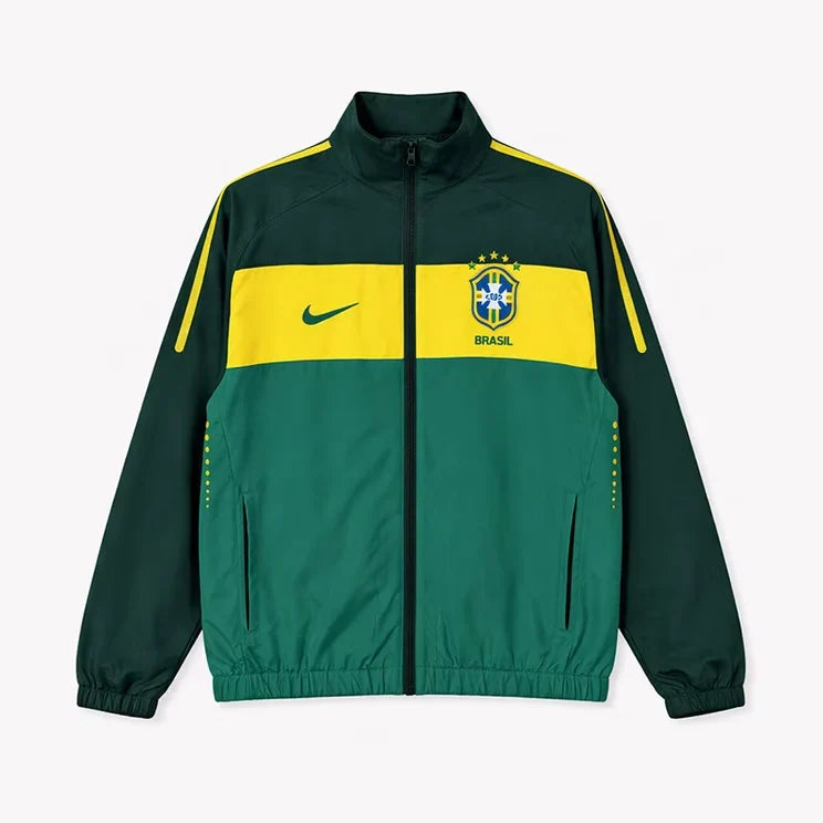 Brazil 2026 Windbreaker Jacket - Green/Yellow