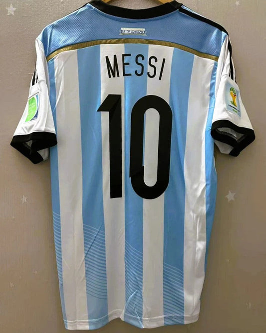 Argentina 14/15 Home Retro Shirt - MESSI #10 (+Patches)