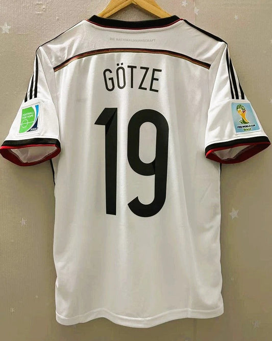 Germany 14/15 Home Retro Shirt - GOTZE #19 (+Patches)