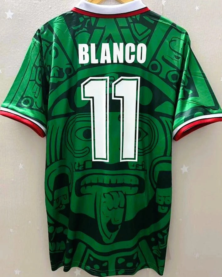 México 98/99 Home Retro Shirt - Blanco #11